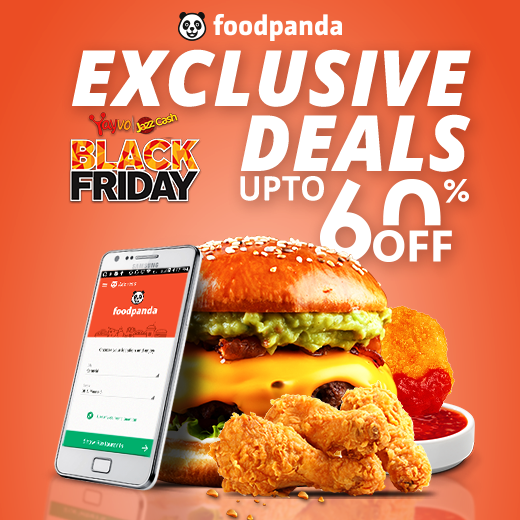 Foodpanda bring you the Black Friday food deals with up to 60 OFF